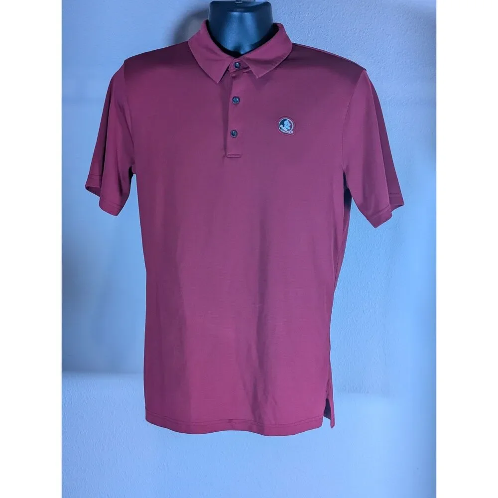 Nike Florida State Seminoles FSU Dri-FIT Polo Shirt Garnet Men’s Medium NCAA